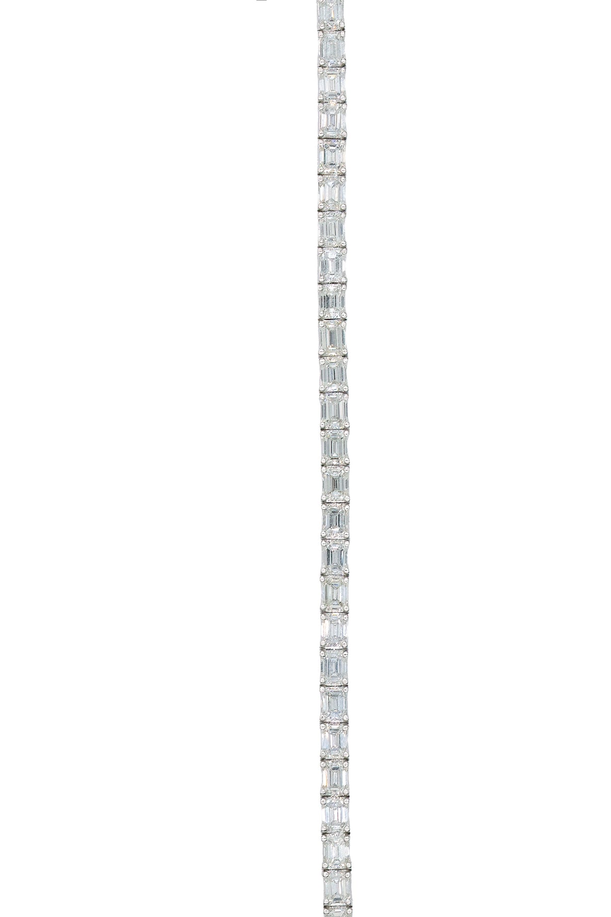 Long Emerald cut Tennis Bracelet