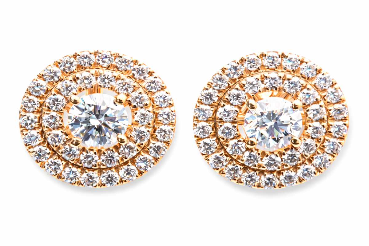 Double Halo Earrings