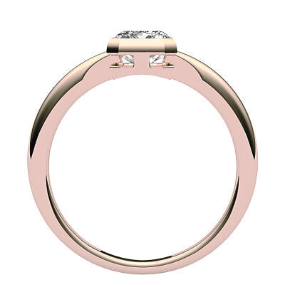 Simple Flat Emerald Solitaire Classic band