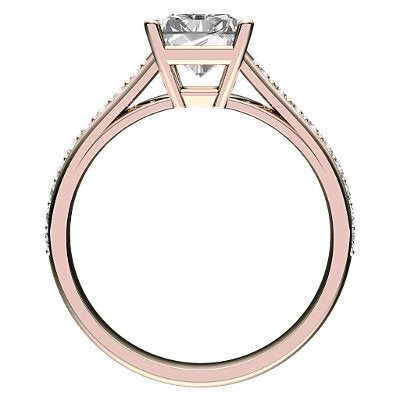 Trionfo Radiant Solitaire Half diamond band 4 Prongs