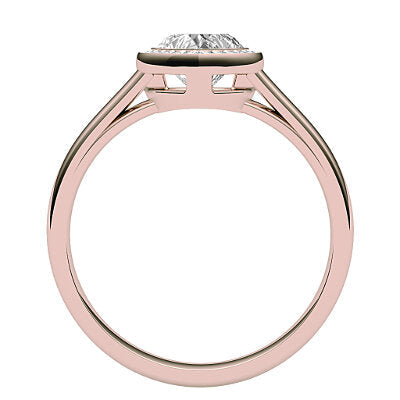 Trionfo Heart Solitaire halo Classic band
