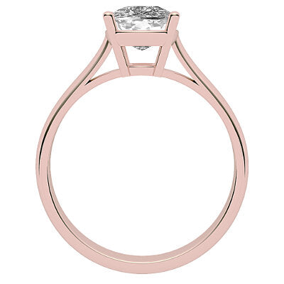 Vittoria Cushion Solitaire Classic band 4 Prongs