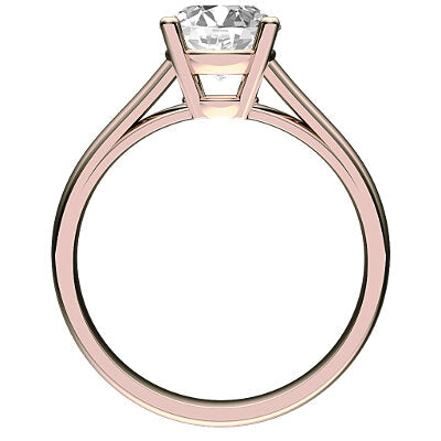 Trionfo Round Solitaire Classic band 4 Prongs