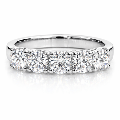 5 Stones Contemporary  Eternity band