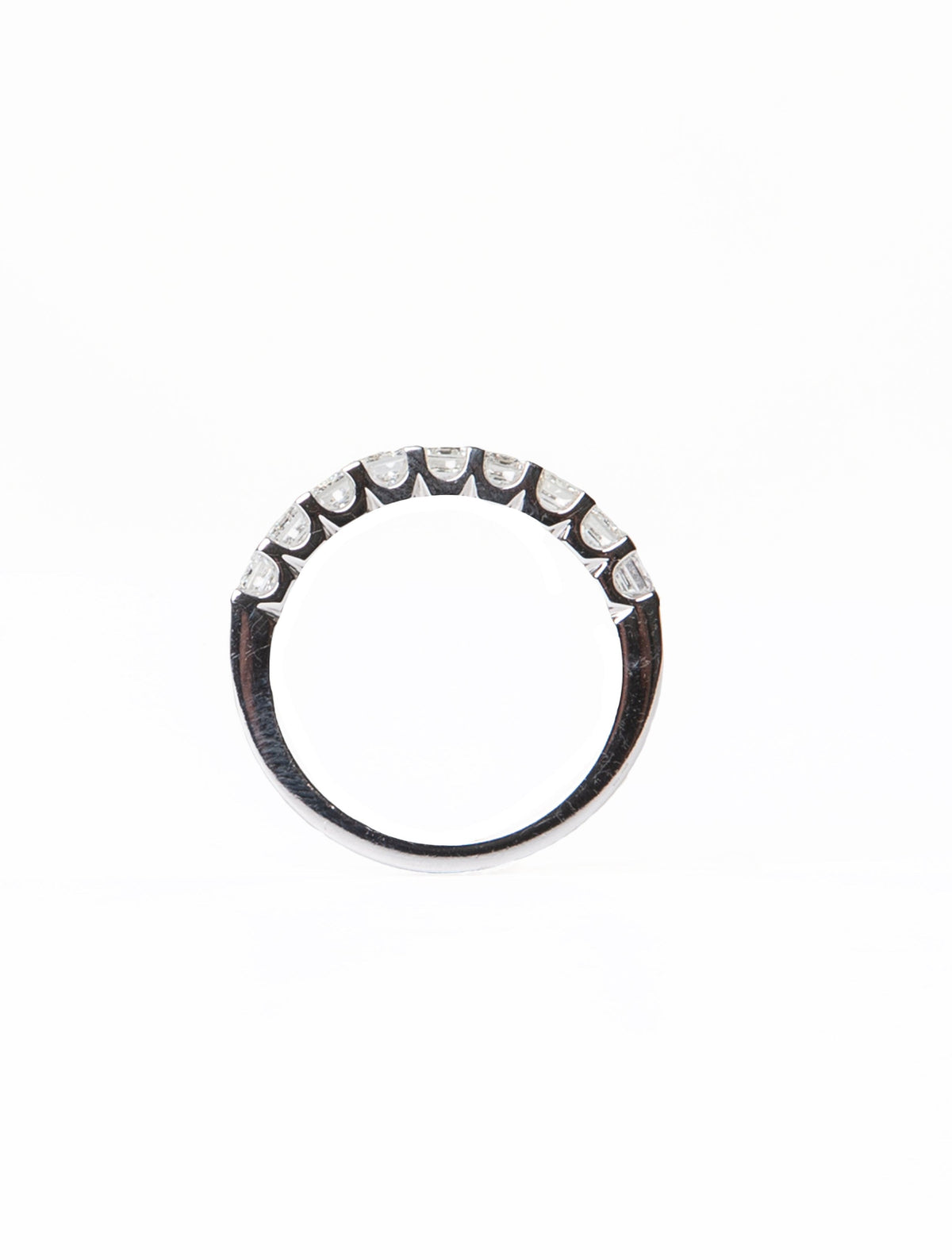 9 Emerald Cut Diamonds Design Eternity Band