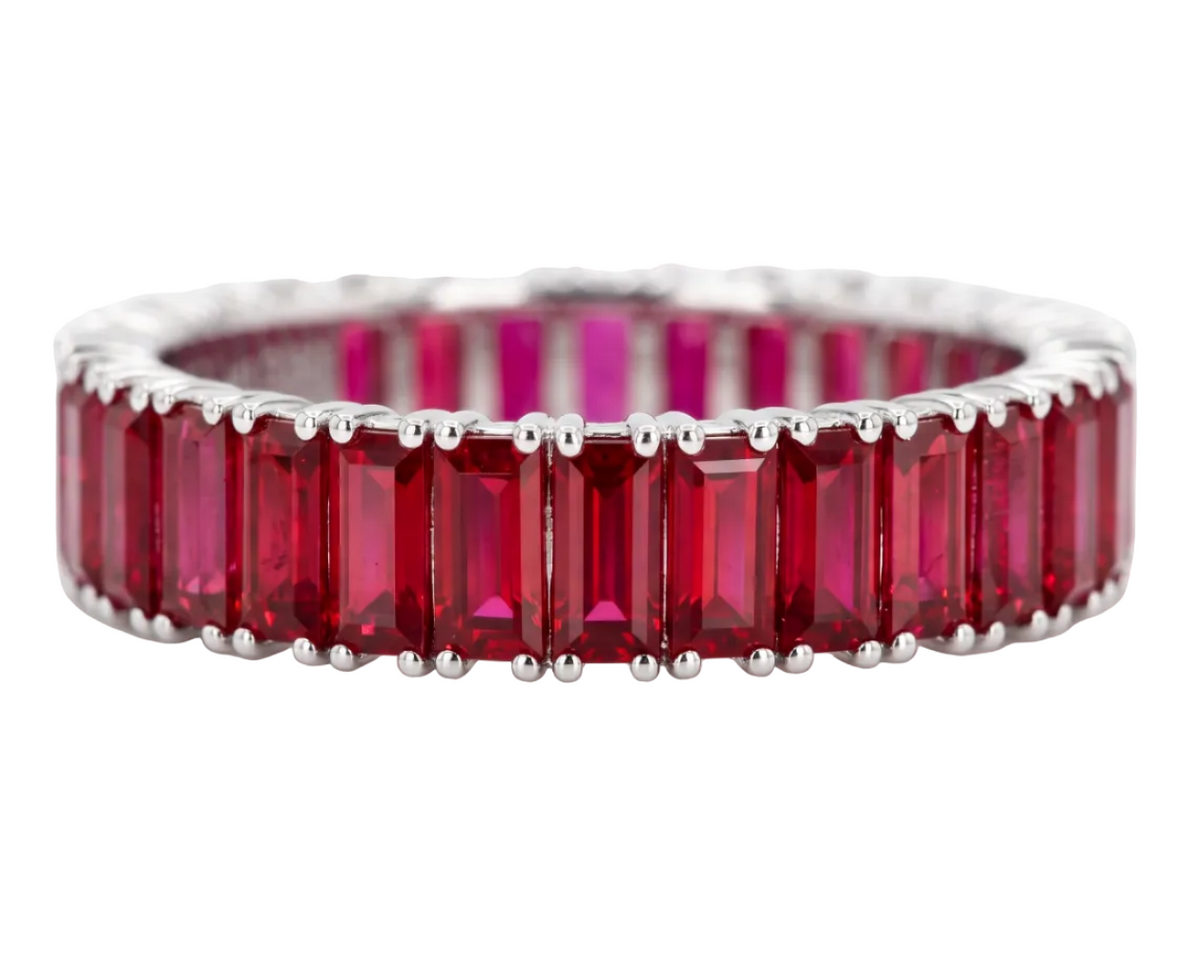  Baguette Ruby Eternity Ring