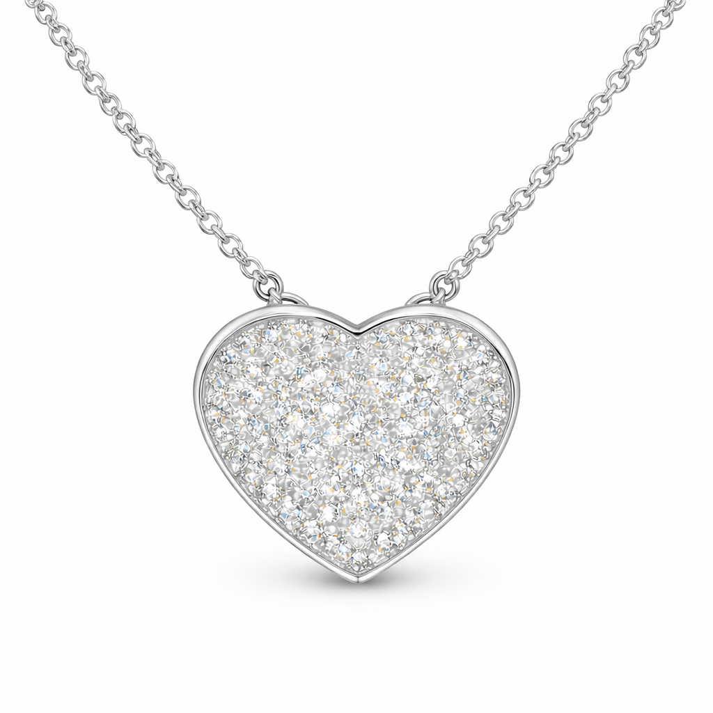 Classic Pavè Heart Pendant