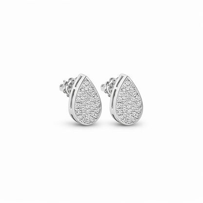 Classic Pavè Pear Earrings