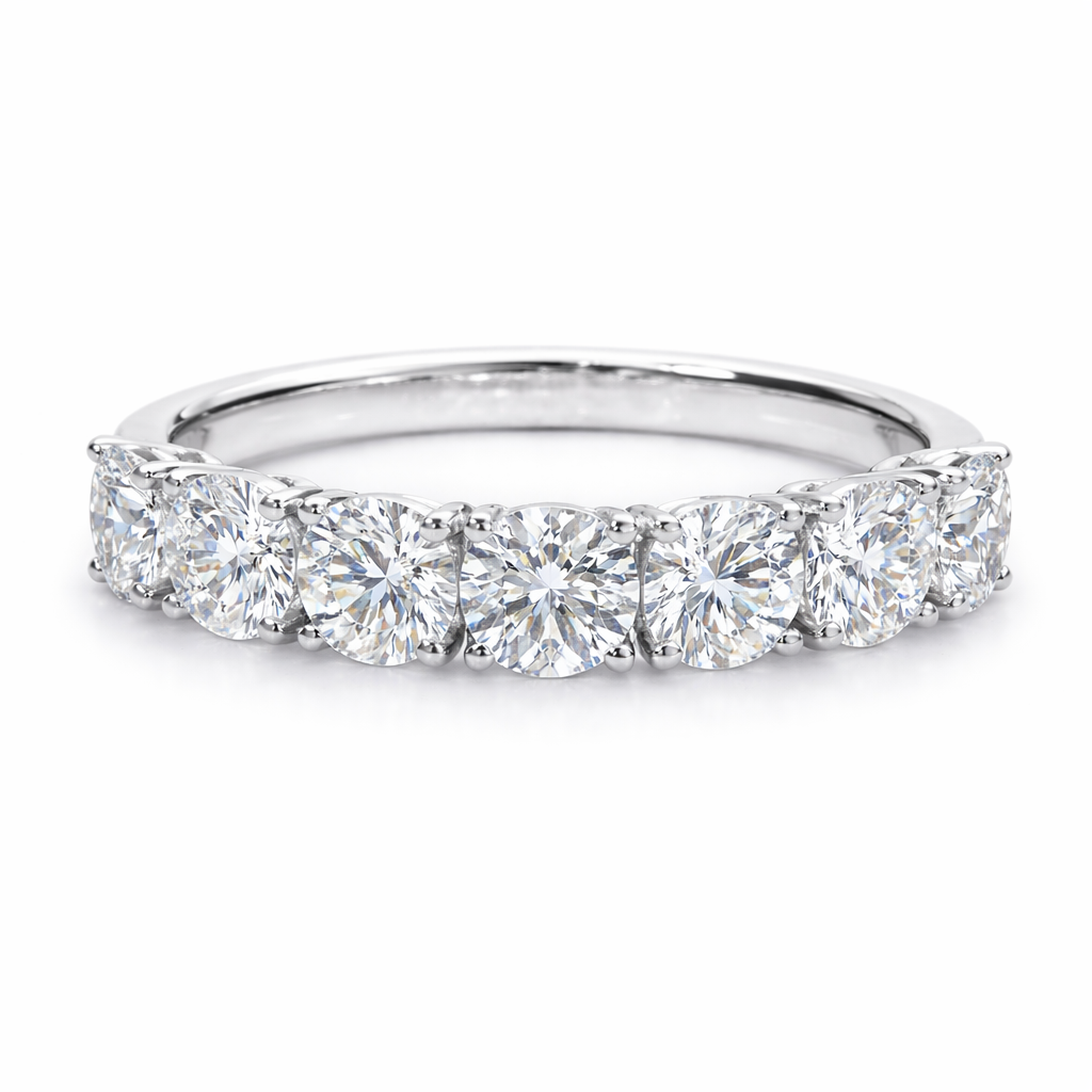 7 Stones Classic Eternity Band