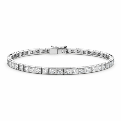 Princess Illusion Tennis Bracelet