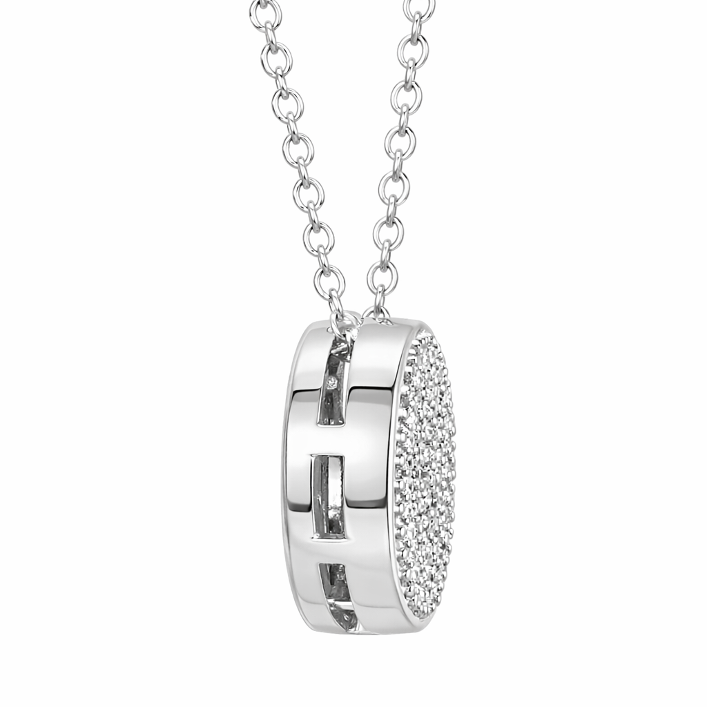 Classic Pavè Round Pendant