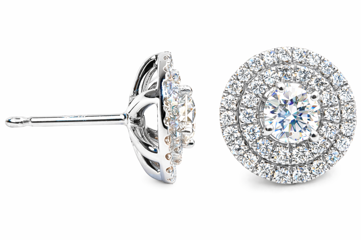 Double Halo Earrings