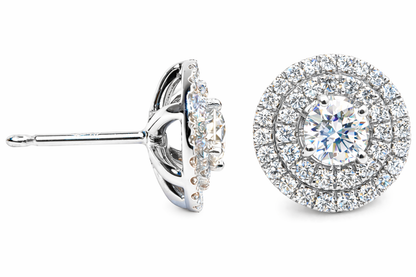 Double Halo Earrings
