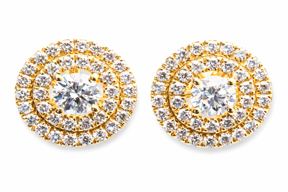 Double Halo Earrings