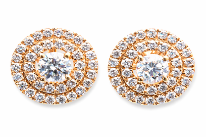 Double Halo Earrings