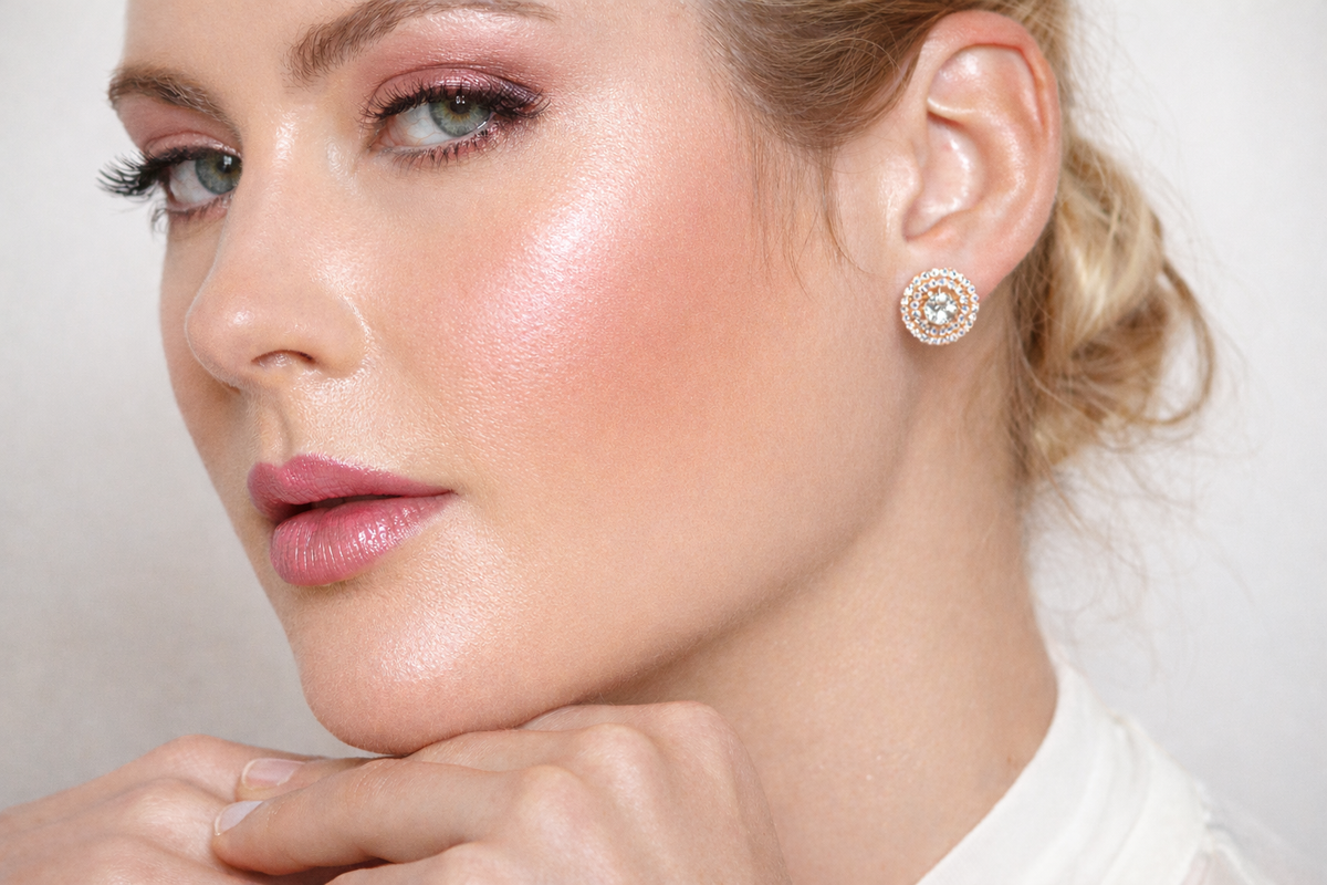 Double Halo Earrings