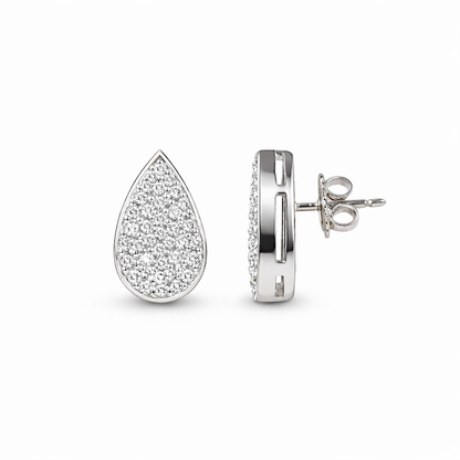 Classic Pavè Pear Earrings