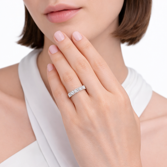 7 Stones Classic Eternity Band