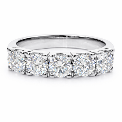 5 Stones Modern Eternity band