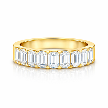 9 Emerald Cut  Diamonds Design Eternity Band