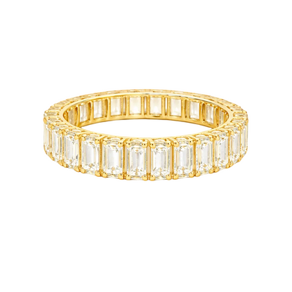 Emerald Cut Classic Eternity Band