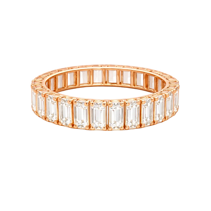 Emerald Cut Classic Eternity Band