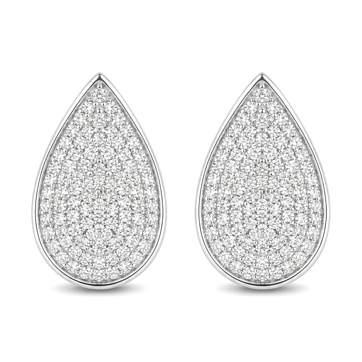 Classic Pavè Pear Earrings