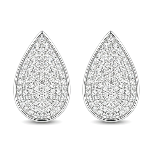 Classic Pavè Pear Earrings