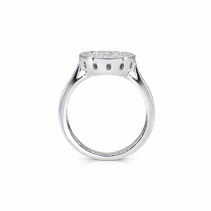 Classic Pavè round ring view3