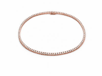 Classic Tennis Necklace rose gold 