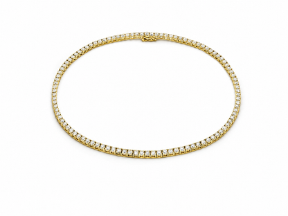 Classic Tennis Necklace yellow gold 