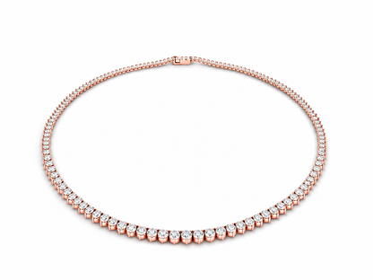 Degradé Necklace 3 prongs rose gold
