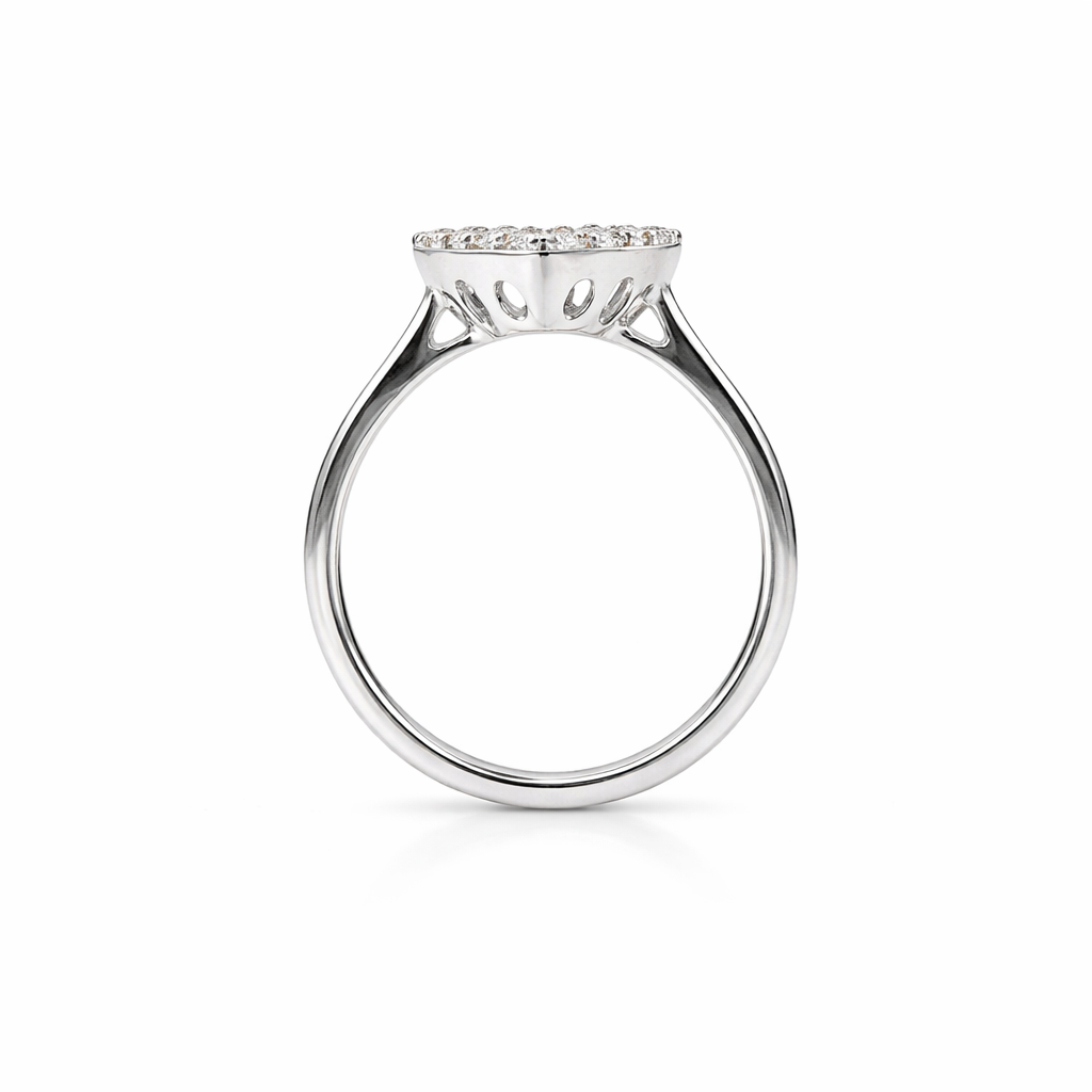  Heart Classic Pavé Ring view 3