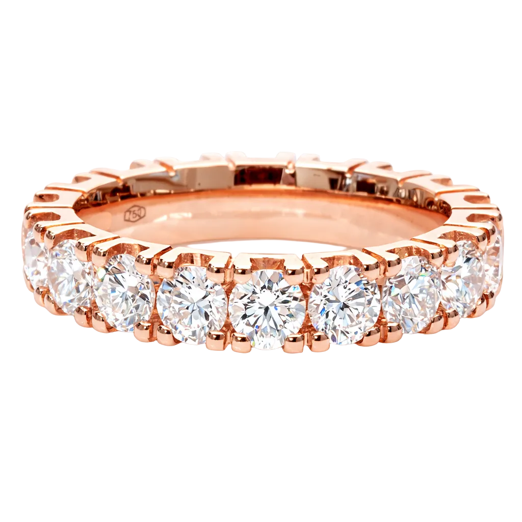 Modern Eternity band rose gold 