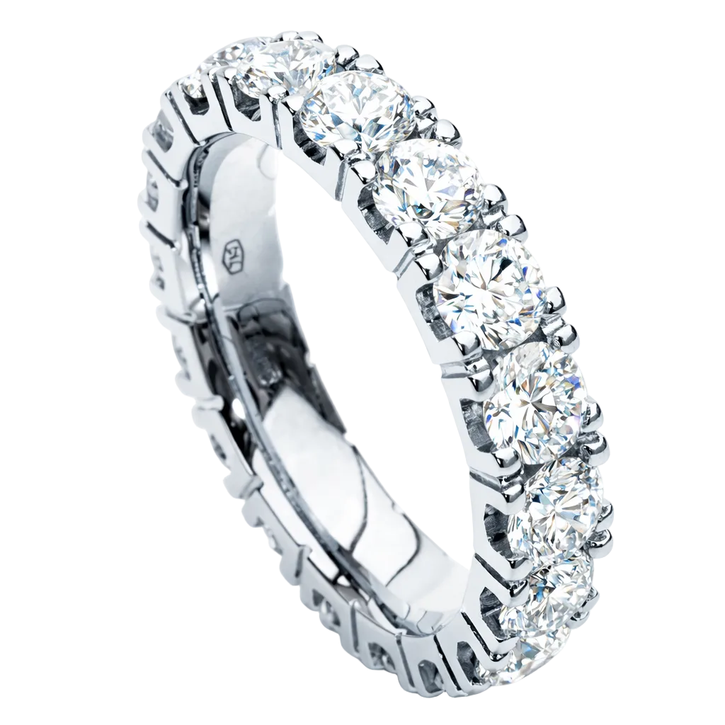 Modern Eternity band white gold