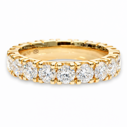 Modern Eternity band yellow gold 
