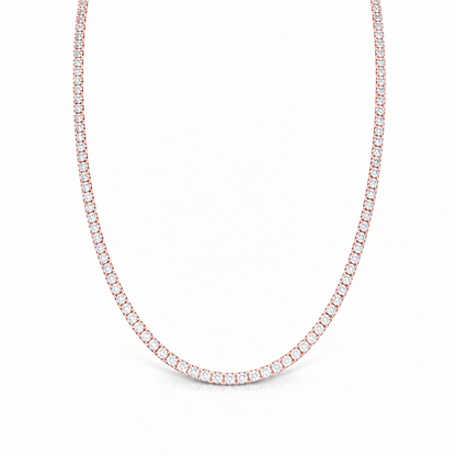 Modern Tennis Necklace rose gold