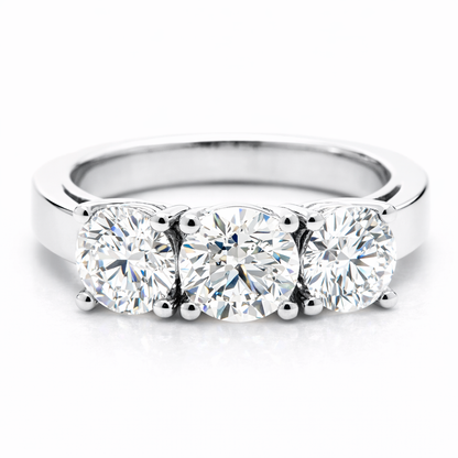 Trilogy diamond  Dégradé Ring