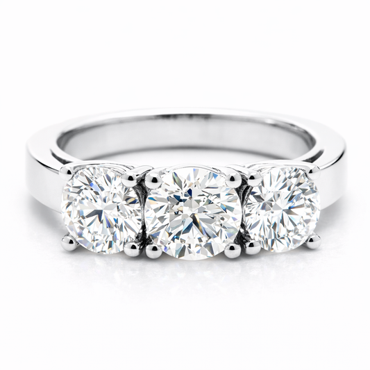  Trilogy diamond  Dégradé Ring