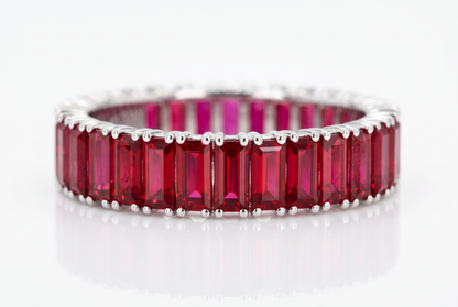 Baguette Ruby Eternity Ring