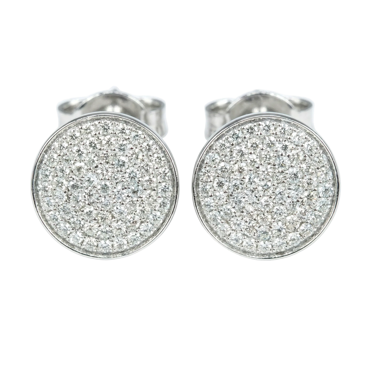 Classic Pavè round  earrings