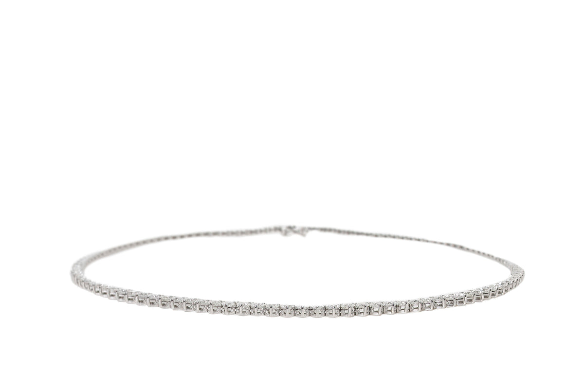 Half Heart shape diamond Necklace