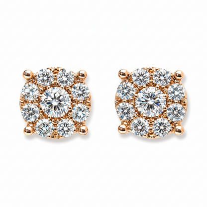Magic Earrings in rose gold 