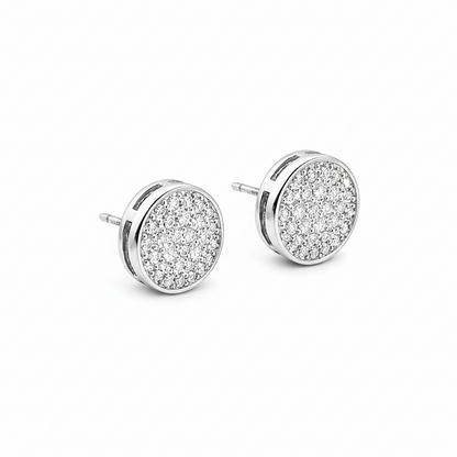 Classic Pavè round  earrings