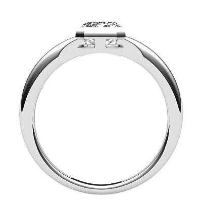 Simple Flat Emerald Solitaire Classic band