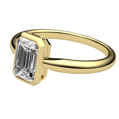 Simple Flat Emerald Solitaire Classic band