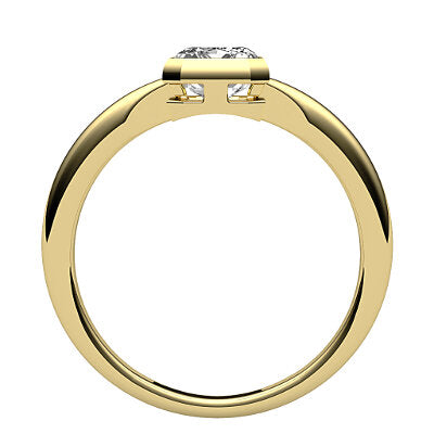 Simple Flat Emerald Solitaire Classic band