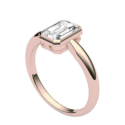 Simple Flat Emerald Solitaire Classic band