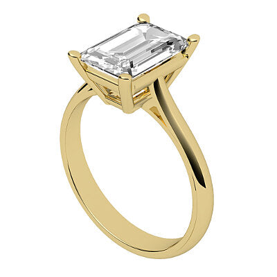 Vittoria Emerald Solitaire Classic band 4 Prongs