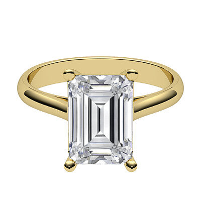 Vittoria Emerald Solitaire Classic band 4 Prongs